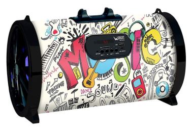 The speaker uses “intelligent chip control” technology which prevents overheating and promotes steady charging.