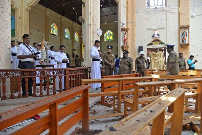The 1740 church shares a boundary wall with the port of Colombo. (Reuters)