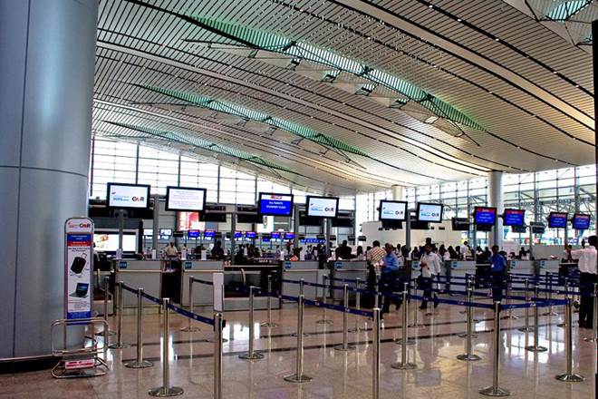 A view of Hyderabad Airport. Express archive photo.