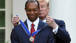 Tiger Woods, Donald Trump, Medal of Freedom, pga tour, wells fargo championship, iran, max homa, pga, jeff glor, robert mueller, michael cohen, pga championship, cspan, pga championship 2019, lindsey vonn, tiger woods yacht, medal of freedom, presidential medal of freedom, tiger woods net worth, jeff glor leaving cbs, jack nicklaus, cohen, tiger woods medal of freedom, mueller testify, max homa pga, medal of freedom recipients, charlie sifford presidential medal of freedom recipients,