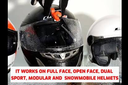 bike helmet visor wiper QiaoDongDian Electric Motorcycle is Waterproof, Light, Durable, Safe and Easy to Install, Suitable for Most Helmet Windshield Wipers : Automotive BIKERGUARD - See Clearly. Ride