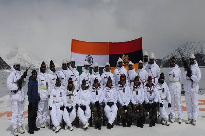 He landed first at the high altitude Thoise airfield in Ladakh, from there he travelled to an operational base, before reaching the Siachen Glacier. (Ministry of Defence)