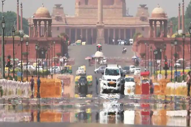The temperature in New Delhi touched 44.6C (112.3F) on Sunday.