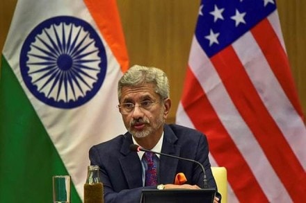 External Affairs Minister S Jaishankar during a press conference (PTI Photo)