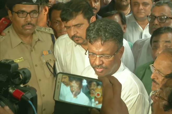 The delegation team met the families of the victims who were killed during the violence. (ANI Photo)