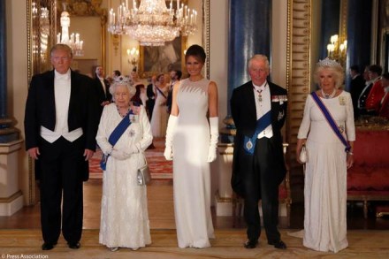 Donald Trump at Buckingham Palace (Twitter image)