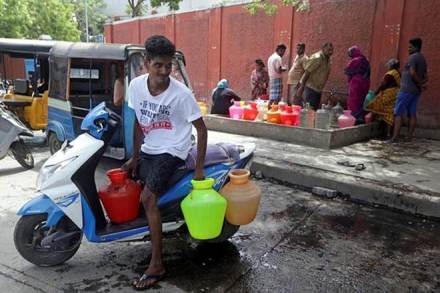 Several parts of Tamil Nadu, especially the state capital, have been reeling under severe water shortage since last month (AP Photo)