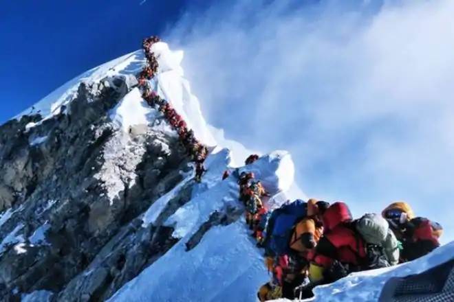 The Nepalese government issued a record 381 permits this year, each costing $11,000.