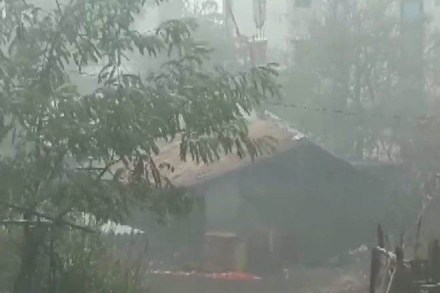 Rain lashes in Gujarat Valsad ahead of Cyclone Vayu (ANI Photo)