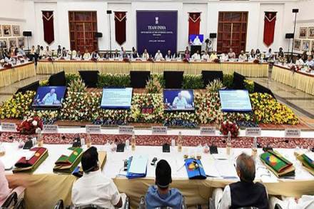 Prime Minister Narendra Modi chairs the fifth meeting of the Governing Council of NITI Aayog, in New Delhi. (PTI Photo) Prime Minister Narendra Modi chairs the fifth meeting of the Governing Council of NITI Aayog, in New Delhi. (PTI Photo)