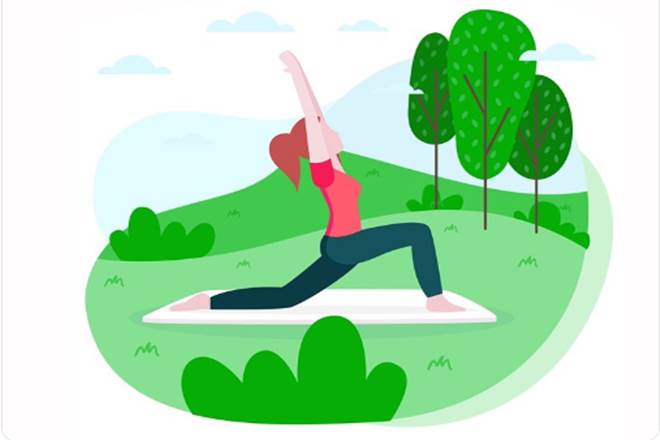 Specific Surya Namaskar poses are known to have a calm effect on the brain and reduces anxiety. (Image: Ministry of AYUSH)