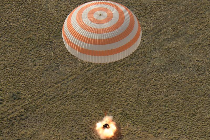 NASA, NASA astronauts, astronauts, astronauts return to earth, International Space Station, Soyuz rocket, rocket, NASA images
