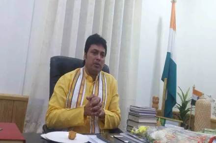 Tripura CM Biplab Kumar Deb, Biplab Kumar Deb government, government employees in tripura, Tripura Karmachari Samiti, BJP