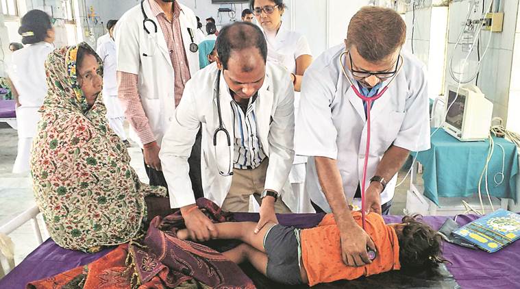 India health system, India health sector, Bihar AES death, Bihar Encephalitis death, Bihar Encephalitis news, Bihar Japanese Encephalitis, muzaffarpur encephalitis, Health Minister, Harsh Vardhan, Bihar CM, Nitish Kumar India health system, India health sector, Bihar AES death, Bihar Encephalitis death, Bihar Encephalitis news, Bihar Japanese Encephalitis, muzaffarpur encephalitis, Health Minister, Harsh Vardhan, Bihar CM, Nitish Kumar