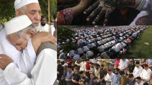 Around 1.5 billion Muslims across the Middle East and South Asia are celebrating the Islamic holiday of Eid al-Fitr. Eid is an Arabic word which means- festivity, while Fitr means- breaking the fast. The festival marks the conclusion of the holy month of Ramadan. However, the celebration of the holiday is varied from country to country depending on the geographical location. The beginning of Eid is based on sightings of the new moon. It was on this day when the Quran, the holy book of Muslim was revealed to Prophet Mohammed. (Photo: Agencies)