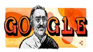 Indian actor Amrish Puri, Amrish Puri, Amrish Puri Doodle, Amrish Puri's 87th birth anniversary, Mogambo, Mr. India
