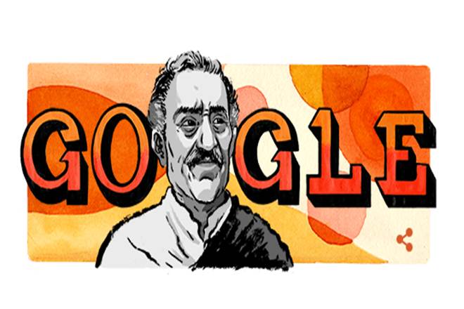 Indian actor Amrish Puri, Amrish Puri, Amrish Puri Doodle, Amrish Puri's 87th birth anniversary, Mogambo, Mr. India