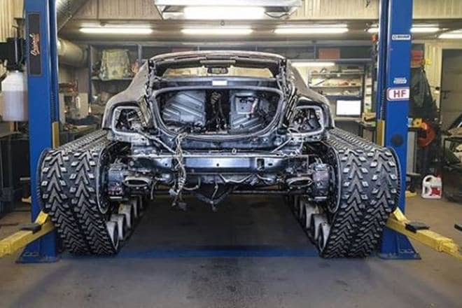 After a nine-month long project, the Ultratank was recently taken out for it first spin. The builder of the Ultratank says it's as simple as driving a standard car but it surely looks anything but. And there are no brakes. Slowing down requires sawing at the wheel, which brakes the inside tread as the Ultratank starts to turn.