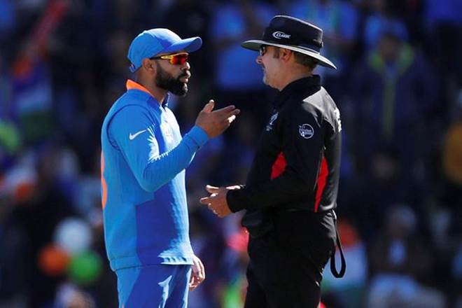 virat kohli, demerit points, excessive appealing, match ban, icc world cup 2019, indian cricket team, ICC Code of Conduct, Aleem Dar , Chris Broad, Richard Illingworth