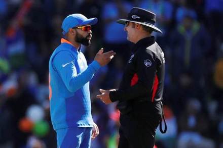 virat kohli, demerit points, excessive appealing, match ban, icc world cup 2019, indian cricket team, ICC Code of Conduct, Aleem Dar , Chris Broad, Richard Illingworth