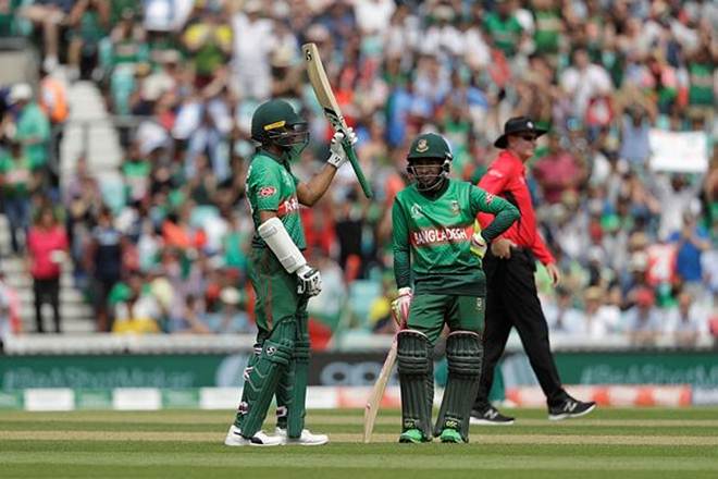 Bangladesh dominated the bowling to reach 217-2 before Shakib was bowled for 75 by Imran Tahir in the 36th over while attempting a sweep shot to a full-pitched ball.