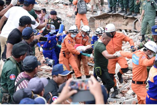 Cambodia building collapse, Cambodia building collapse toll, Cambodia building collapse news, International Labour Organization, Beijing, Belt and Road initiative Cambodia building collapse, Cambodia building collapse toll, Cambodia building collapse news, International Labour Organization, Beijing, Belt and Road initiative