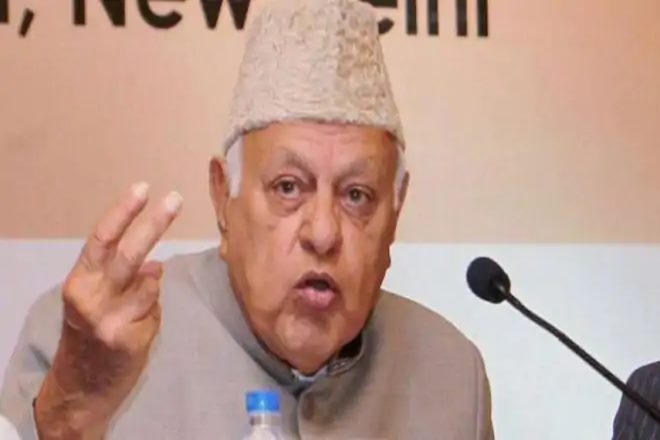 Farooq Abdullah, nc leader Farooq Abdullah. nc. pm narendra modi, narendra modi, pm modi, modi slogan, pm modi slogan