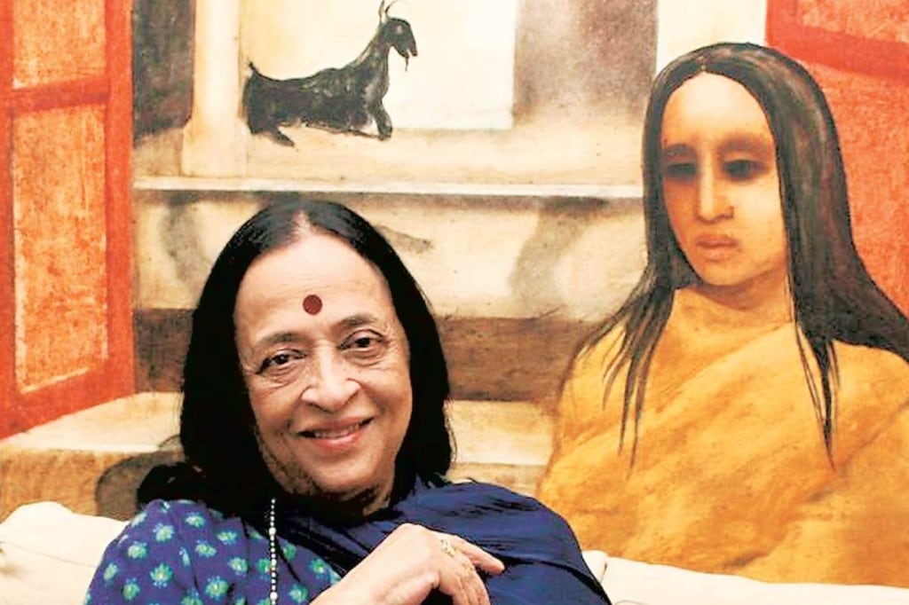 a fake painting of 
Female Head originally by Anjolie Ela Menon once circulated from one gallery to the other in Mumbai;