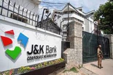 J&K Bank shares fall around 20 per cent after the removal of its Chairman on Saturday