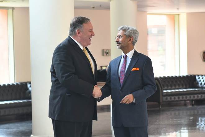 Mike Pompeo in India, S Jaishankar, Indo-US strategic partnership, Raveesh Kumar, G20 Osaka Summit, Narendra Modi, donald trump, India-US talks Mike Pompeo in India, S Jaishankar, Indo-US strategic partnership, Raveesh Kumar, G20 Osaka Summit, Narendra Modi, donald trump, India-US talks