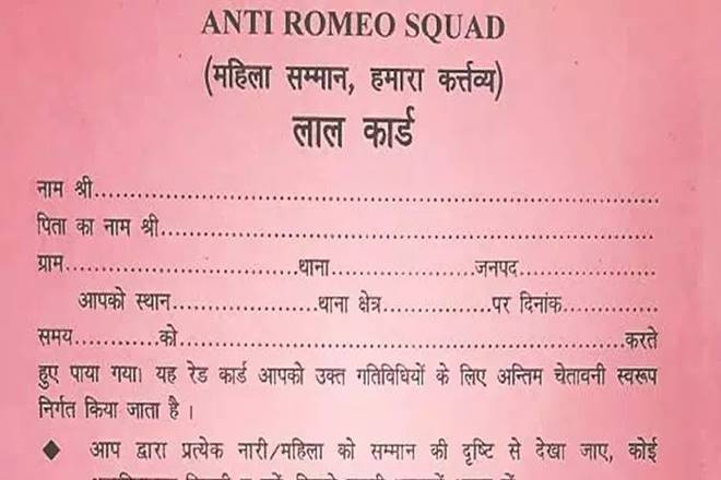 The Anti-Romeo Squads, deployed by police in Noida and Greater Noida, comprise two women and male constables each in plain clothes.