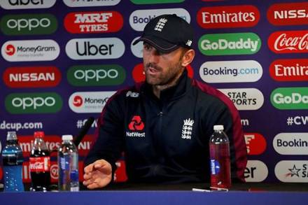 England's Liam Plunkett during the press conference (Reuters)