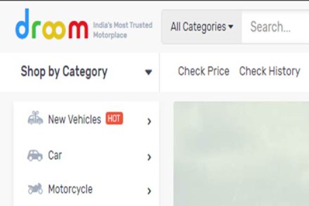 Droom is aiming to make OBV the most preferred vehicle pricing engine all over the world. (Website image) Droom is aiming to make OBV the most preferred vehicle pricing engine all over the world. (Website image)