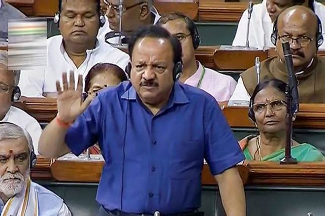Harsh Vardhan said he was hopeful that governments of Delhi, Telangana and Odisha, which have not joined the Ayushman Bharat scheme yet, will do it soon. (PTI Photo) Harsh Vardhan said he was hopeful that governments of Delhi, Telangana and Odisha, which have not joined the Ayushman Bharat scheme yet, will do it soon. (PTI Photo)