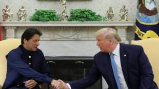 Imran Khan told Trump that a peace deal with the Taliban was closer than it had ever been. (Reuters photo)