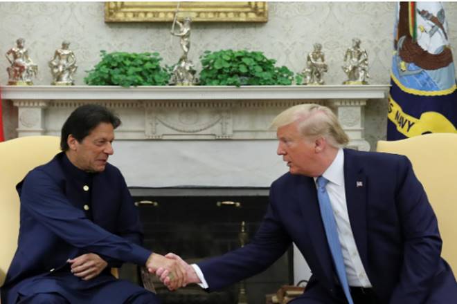 Imran Khan told Trump that a peace deal with the Taliban was closer than it had ever been. (Reuters photo)