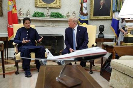 Imran Khan is currently on a three-day official visit to the US at the invitation of Trump. (Reuters photo)