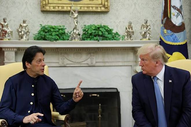 Trump quickly clarified that this was before Khan became the prime minister of Pakistan. (Reuters photo) Trump quickly clarified that this was before Khan became the prime minister of Pakistan. (Reuters photo)