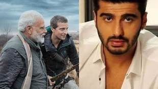 Arjun Kapoor Prime Minister Narendra Modi Bear Grylls Man vs Wild