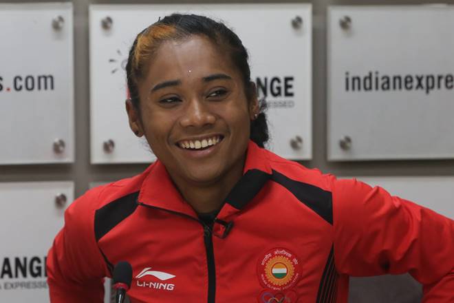 Hima Das made the headlines when she won the women's 400m final at the IAAF World Under-20 Athletics Championships in July last year. (Photo: Express Archives)