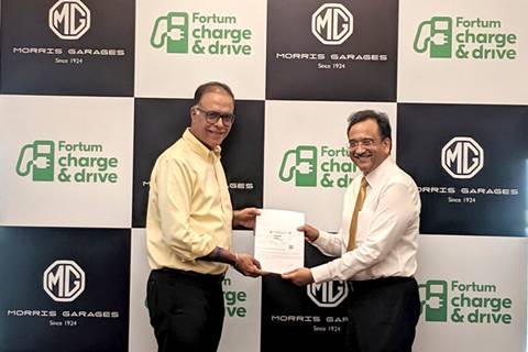 MG Motor ties up with Fortum for fast-charging stations ahead of EZS electric SUV launch