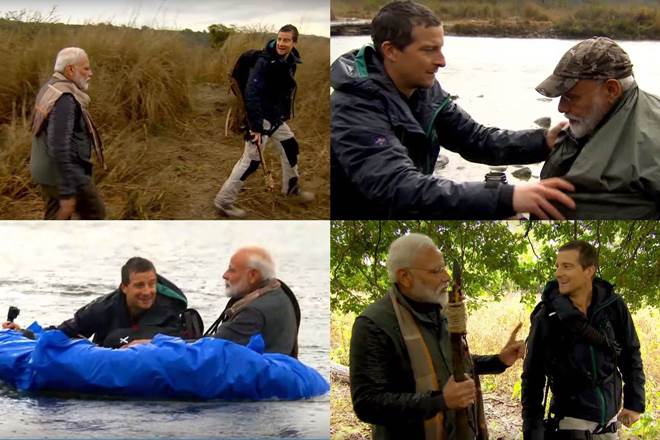 Man Vs Wild with PM Modi, Discovery channel, PM Narendra Modi with Bear Grylls, Barack Obama , Running Wild, Modi in wildlife show, Modi discovery channel