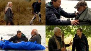 Man Vs Wild with PM Modi, Discovery channel, PM Narendra Modi with Bear Grylls, Barack Obama , Running Wild, Modi in wildlife show, Modi discovery channel
