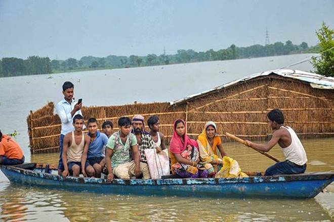 The number of flood-hit panchayats rose from 1,243 on Friday to 1,253 on Saturday. (PTI)
