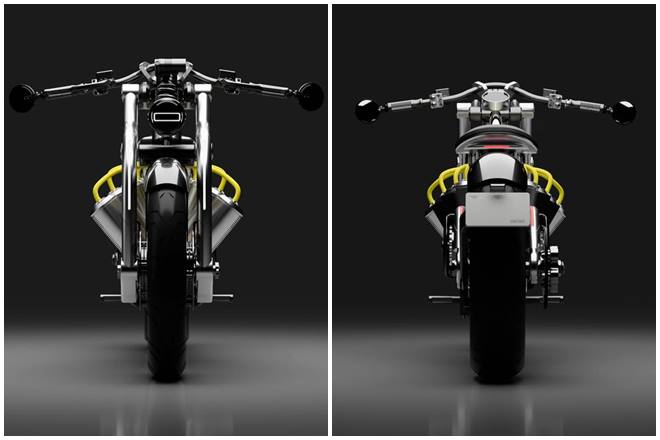 It is called Zeus Radial V8 and as the name suggests, it does have a V8 powertrain. Well, sort of. So, it is an all-electric motorcycle but the battery pack has been designed in V8 format. It has been built by a small motorcycle shop in Alabama called Curtiss.
