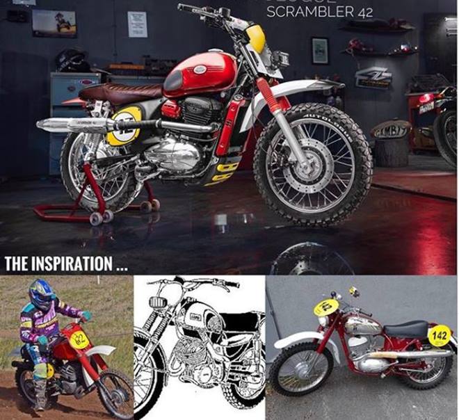 A Scrambler-style build means it should be able to tackle off-road with ease for which Autologue have given the Jawa Forty Two all the modifications it needed. It gets a raised exhaust, fenders and handlebar as well, along with a knobby set of tyres.