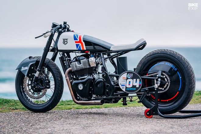 This Conti had to be fast for it would compete with the likes of a nitrous-powered BMW 1250, a nitrous-powered Indian Scout ridden by the legendary Randy Mamola, and a supercharged 200-plus hp Harley. The brothers took inspiration from Royal Enfield's own custom build 'The Lock Stock' and got to work.