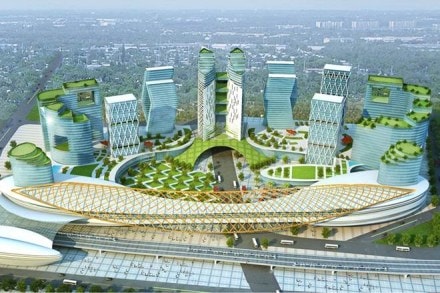 surat railway station project, surat railway station photos