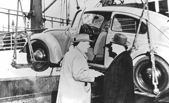 The operation of the Wolfsburg factory went to ex-Opel executive Heinz Nordhoff as Henry Ford II refused to take charge and the British had no interest in the factory or the car. Nordhoff, however, began exports to Denmark, Sweden, Belgium, and Switzerland in 1947.