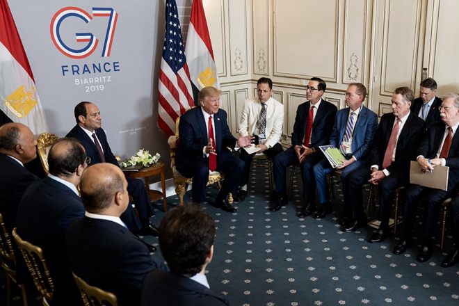 Donald Trump in G7 summit (Twitter image)